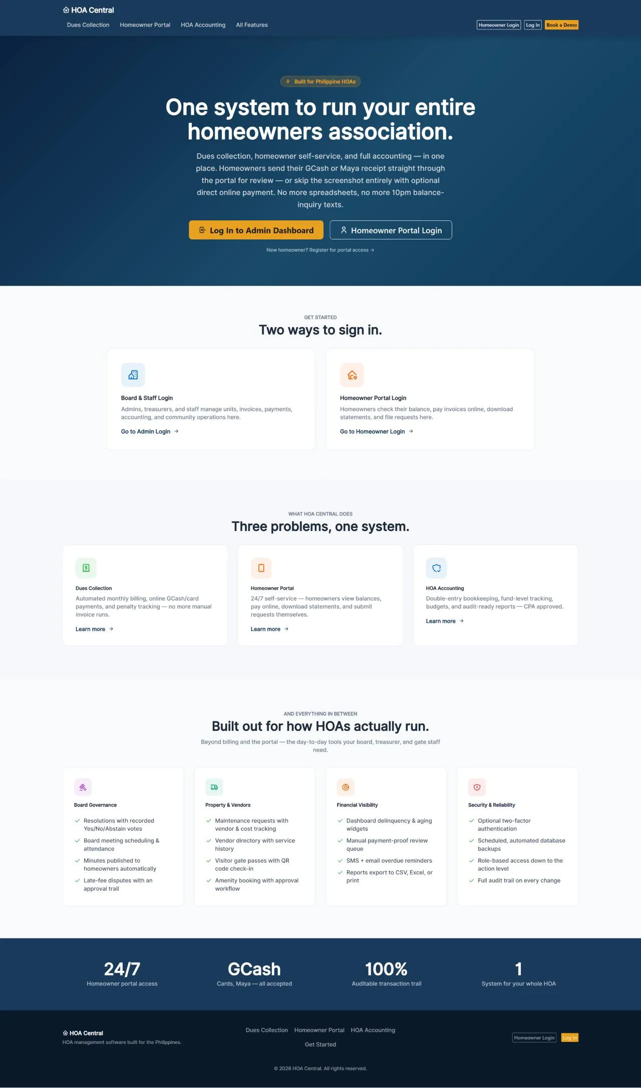 HOA Central — Public marketing site